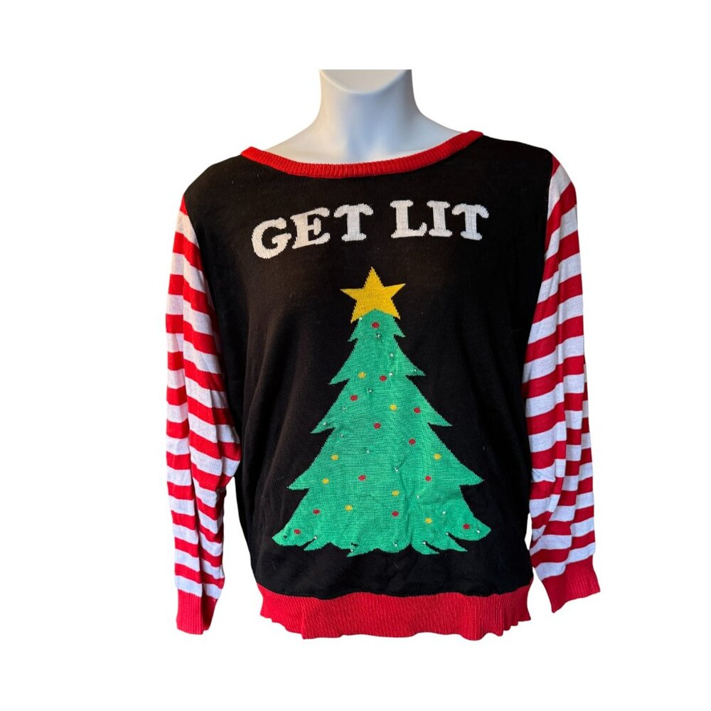 Tipsy Elves Get Lit Light Up Christmas Sweater